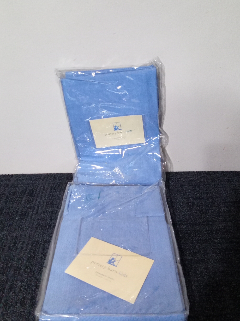 Pottery Barn Kids Light Blue Curtain Set